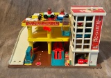 Vintage Fisher Price Parking Ramp-Service Center Playset