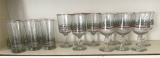 Lot of Arby's 1987 Christmas Glasses