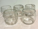 Lot Of 5 Dietz D-Lite Clear RR Globes