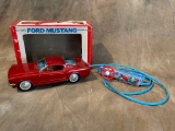 Bandai Ford Mustang Battery Operated Remote Control Car In Box