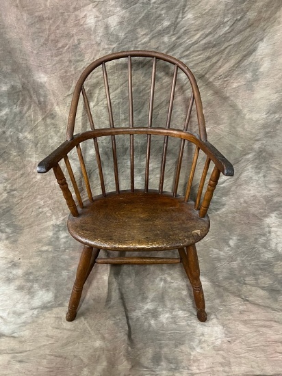 Antique Bow Back Windsor Armchair