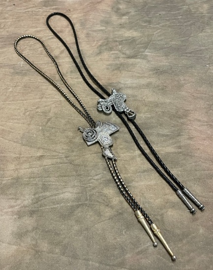 Lot of (2) Vintage Bolo Ties