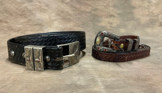 Pair of Vintage Belts and Buckles