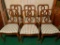 Set Of 6 Vintage Mahogany Dining Room Chairs