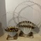 2 1950's Metal Funeral Baskets