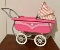 Vintage Metal Framed Baby Buggy With Plastic Body