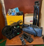 Vintage Kodak Brownie 500 Movie Projector In Box And Other Movie Items