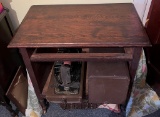 Table Top Antique Singer Sewing Machine & More