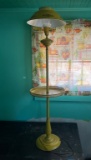 Vintage Metal Tole Pole Lamp
