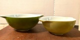Lot of Two Pyrex Mixing Bowls