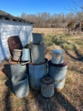 Galvanized Pail & Can Lot