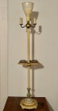 1920's Pole Lamp With Cigarette Holders