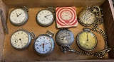 Nice Carved Wooden Dresser Box With Pocket Watches