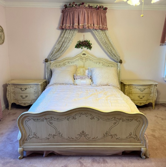 Heritage 4 Piece French Painted Bedroom Suite