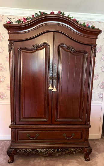 Large Mahogany Armoire/TV Center