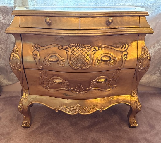 Giltwood Bombay Louis XVI Chest