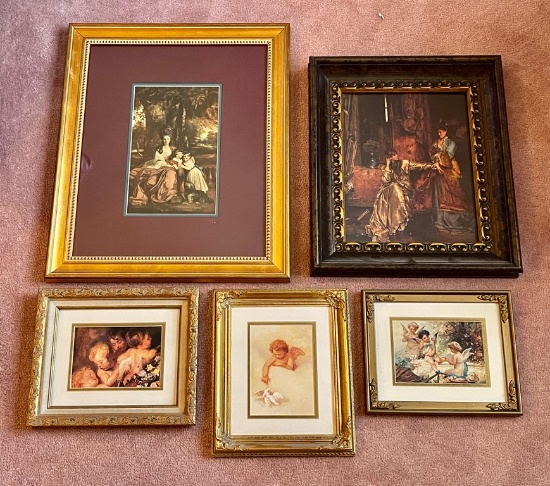 Lot Of 4 Framed Prints