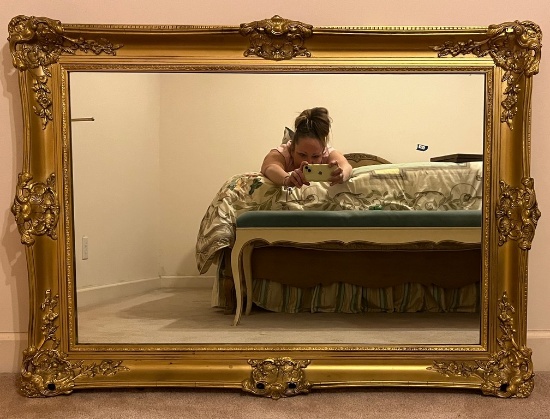 Plaster Gold Gild Mirror