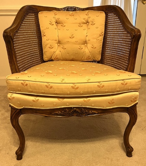 Flair by Bernhardt Rounded Back Cane Chair
