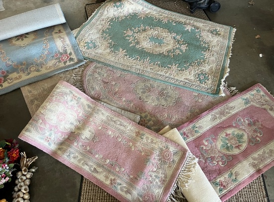 Lot of Throw and Scatter Rugs