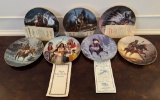 Seven Hamilton Collection Collector Native American Plates