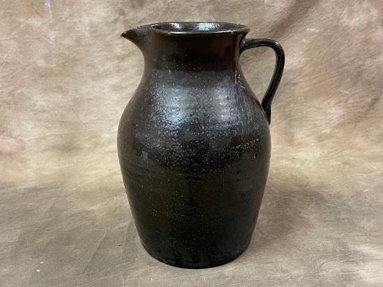 Brown Glazed North Carolina Pottery Pitcher