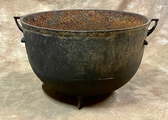 Antique Cast Iron Three-Legged Pot