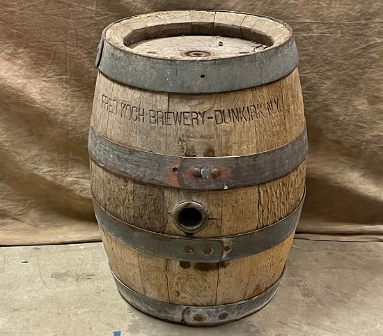 Antique Fred Koch Brewery Wooden Keg