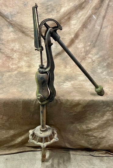 Antique Cast Iron Well Pump with Acorn Finial on Handle