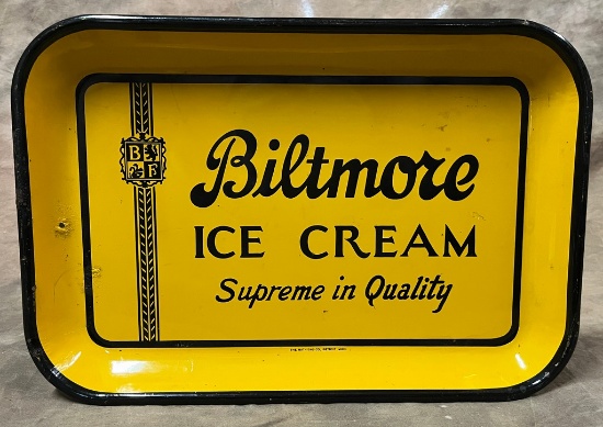 1940's Biltmore Ice Cream Tray Signed on Tray The Matthews Company, Detroit, Michigan