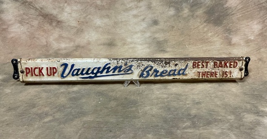 Nice Antique Painted Metal Vaughn's Bread Door Push