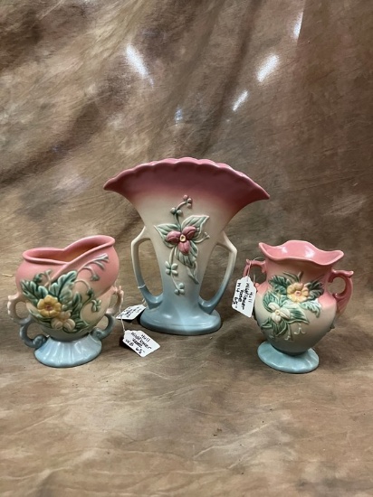 Three Hull Wild Flower Vases