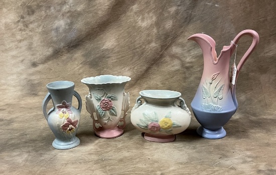 Four Pieces of Hull Pottery