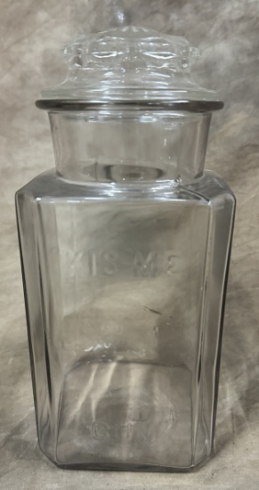 Kiss Me Country Store Counter Jar