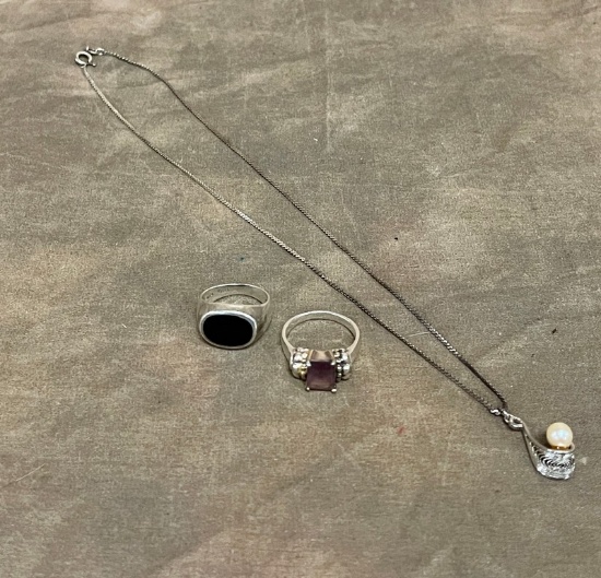 3 Pc. Sterling Jewelry Lot