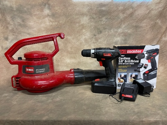 Box of Cordless Power Tools