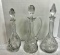 Lot Of 3 Cut Glass Decanters