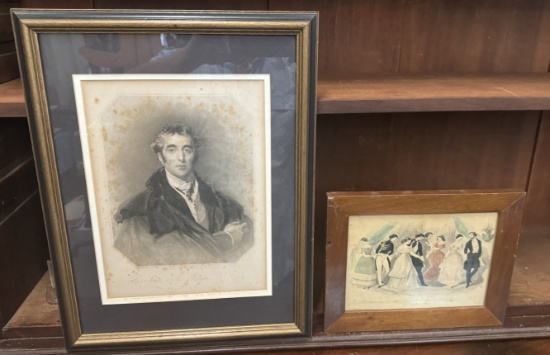 Lot Of 2 Framed English Prints