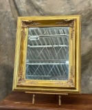 Nice Carved Wall Gold Frame & Beveled Mirror