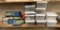 Empty Plastic Storage Containers, Roll Of Plastic, Chalk & More