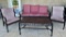 Four-Piece Outdoor Metal Patio Set with Cushions