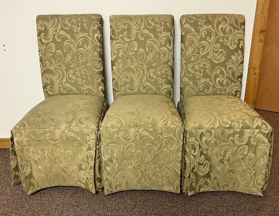 Lot of Upholstered Straight Chairs