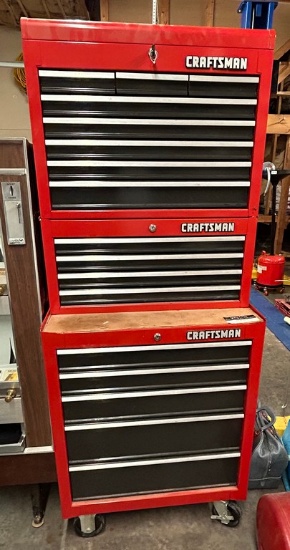 3 Tier Craftsman Roll Around Tool Box
