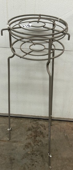 Grey Painted Metal Plant Stand