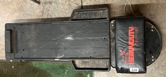 Sears Heavy Duty Metal Utility Seat And Creeper