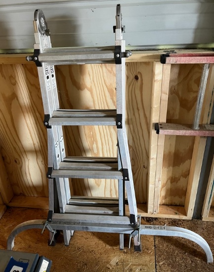 Seventeen-Foot Extension Ladder and a Seven-Foot Eight-Inch Step Ladders
