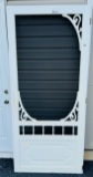 White Vinyl Screen Door