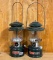 Lot Of 2 Vintage Green Coleman Lanterns