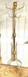 Brass Finished Coat Rack