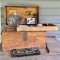 Wooden Box with Hinged Lid
